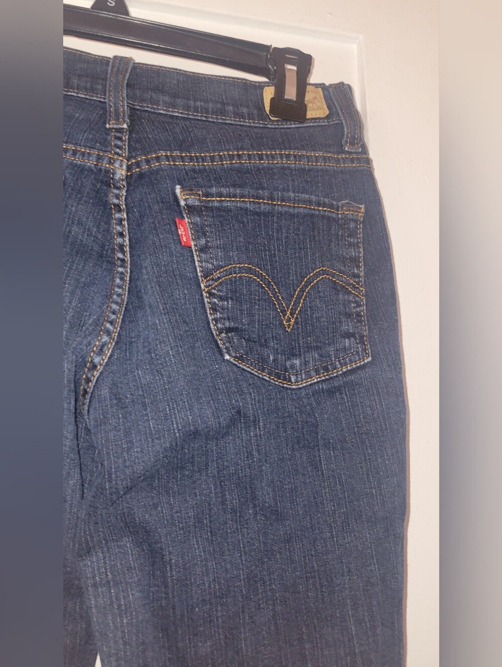 Levi's Dark Blue Wide Leg Jeans - Picture 8 of 14